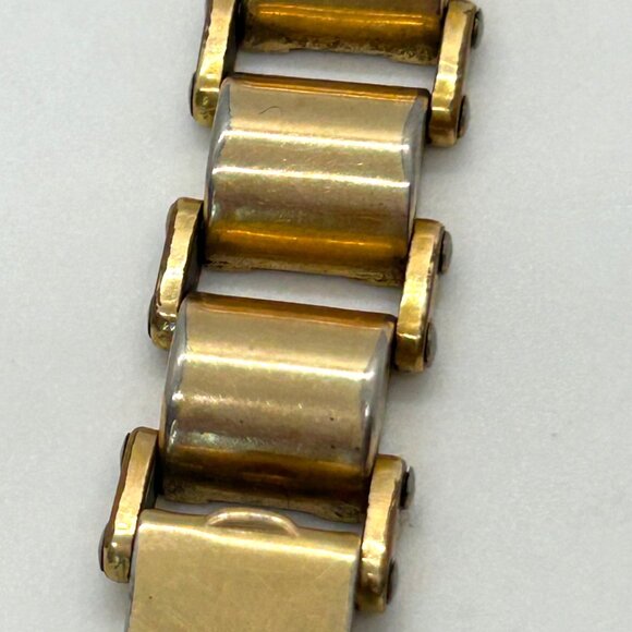 Vintage Helbros Womens 10K RGP Wristwatch 1/20 12K GF Band Non-Functioning - Picture 10 of 14